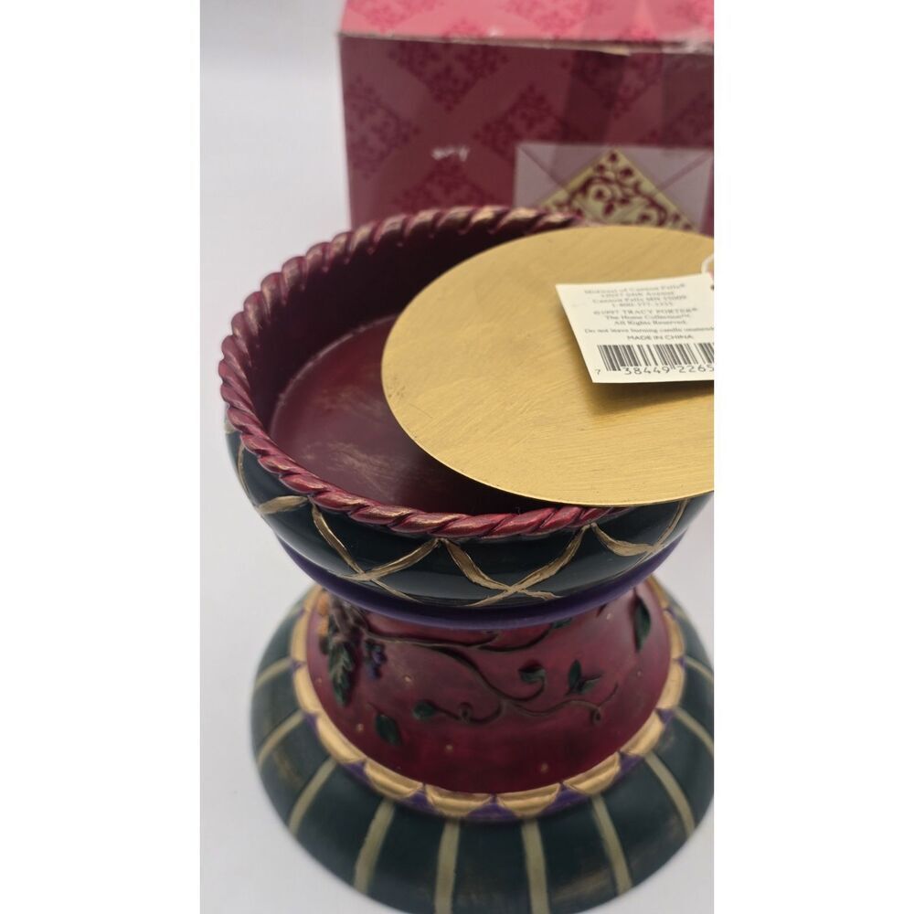 Tracy Porter Midwest of Cannon Falls Deer Candle Holder NEW 1997 Christmas  NOS